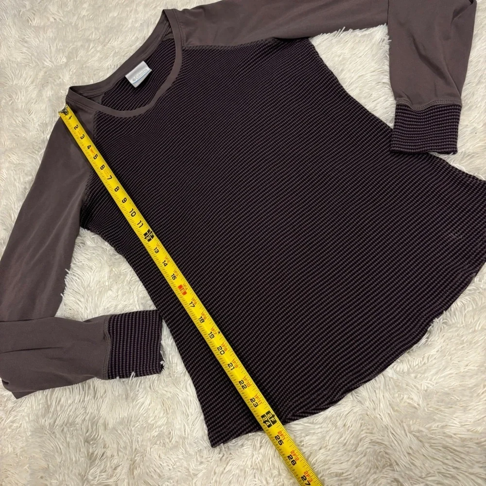 Columbia Womens Thermal Waffle Knit Long Sleeve pullover Shirt Size XL - Picture 3 of 11